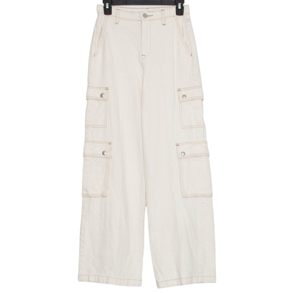 BLANKNYC Franklin Ribcage Wide Leg Cargo Pants Vibe Out High Rise Utility 24